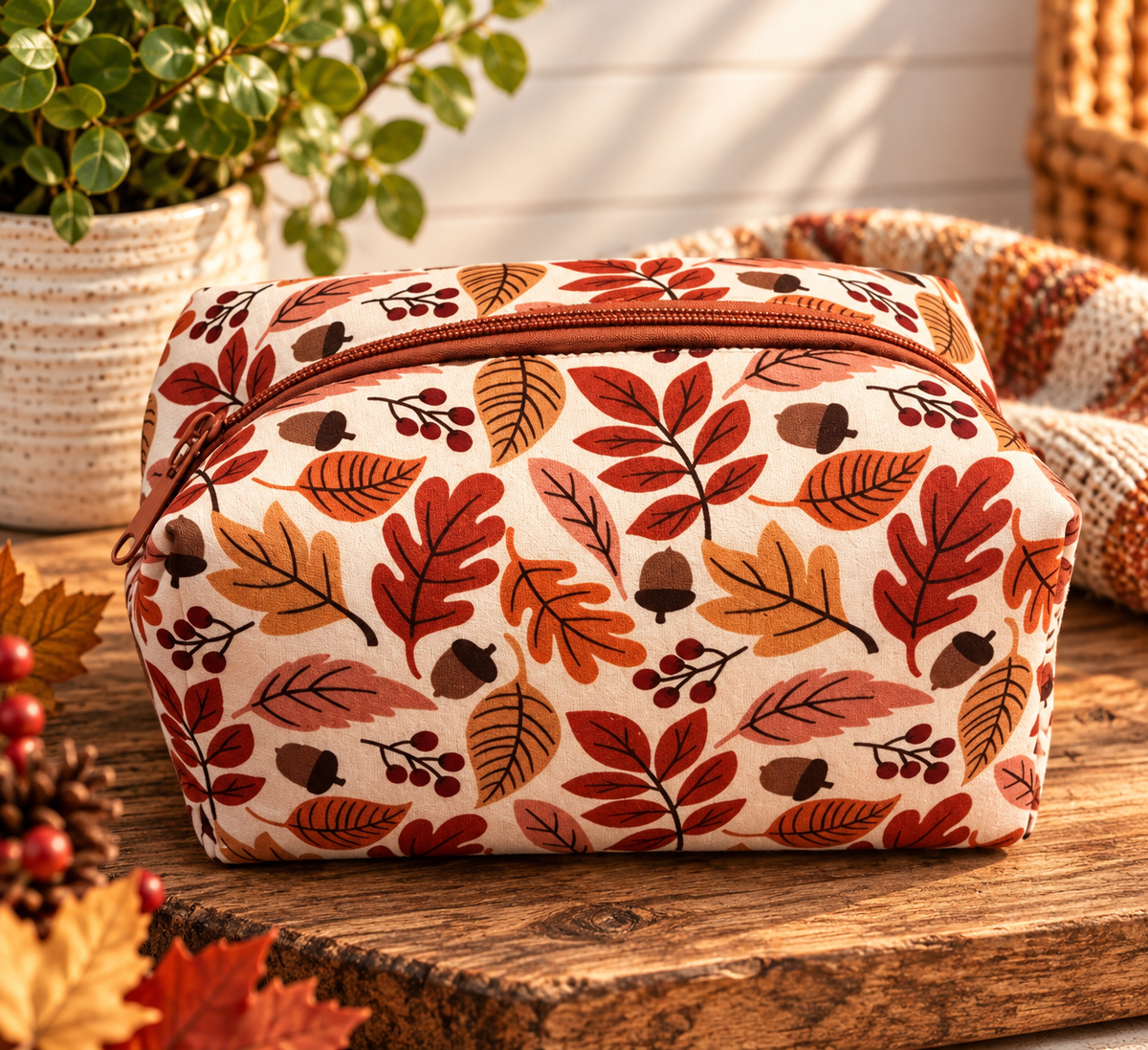 Autumn Leaves Boxy Bag