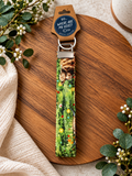Wristlet Keychain - Cow