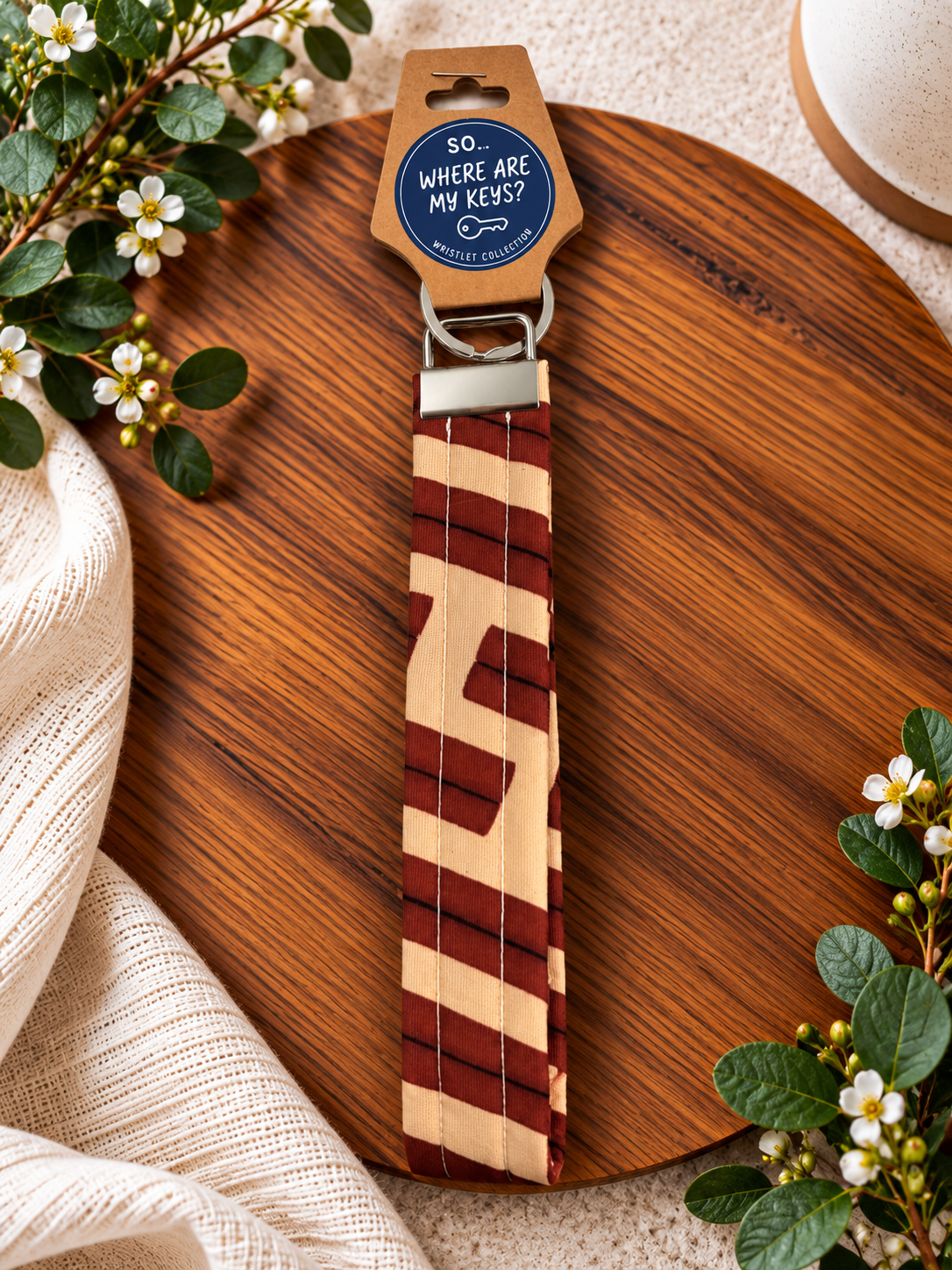 Wristlet Keychain - Carmel Candy