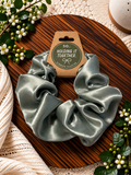Sage Satin Scrunchie