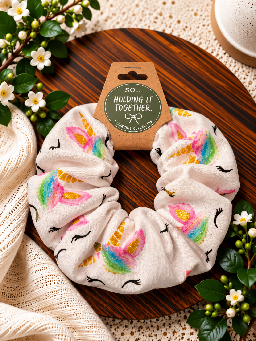 Simple Unicorn Scrunchie