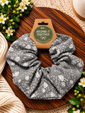 Grey Mushroom Scrunchie