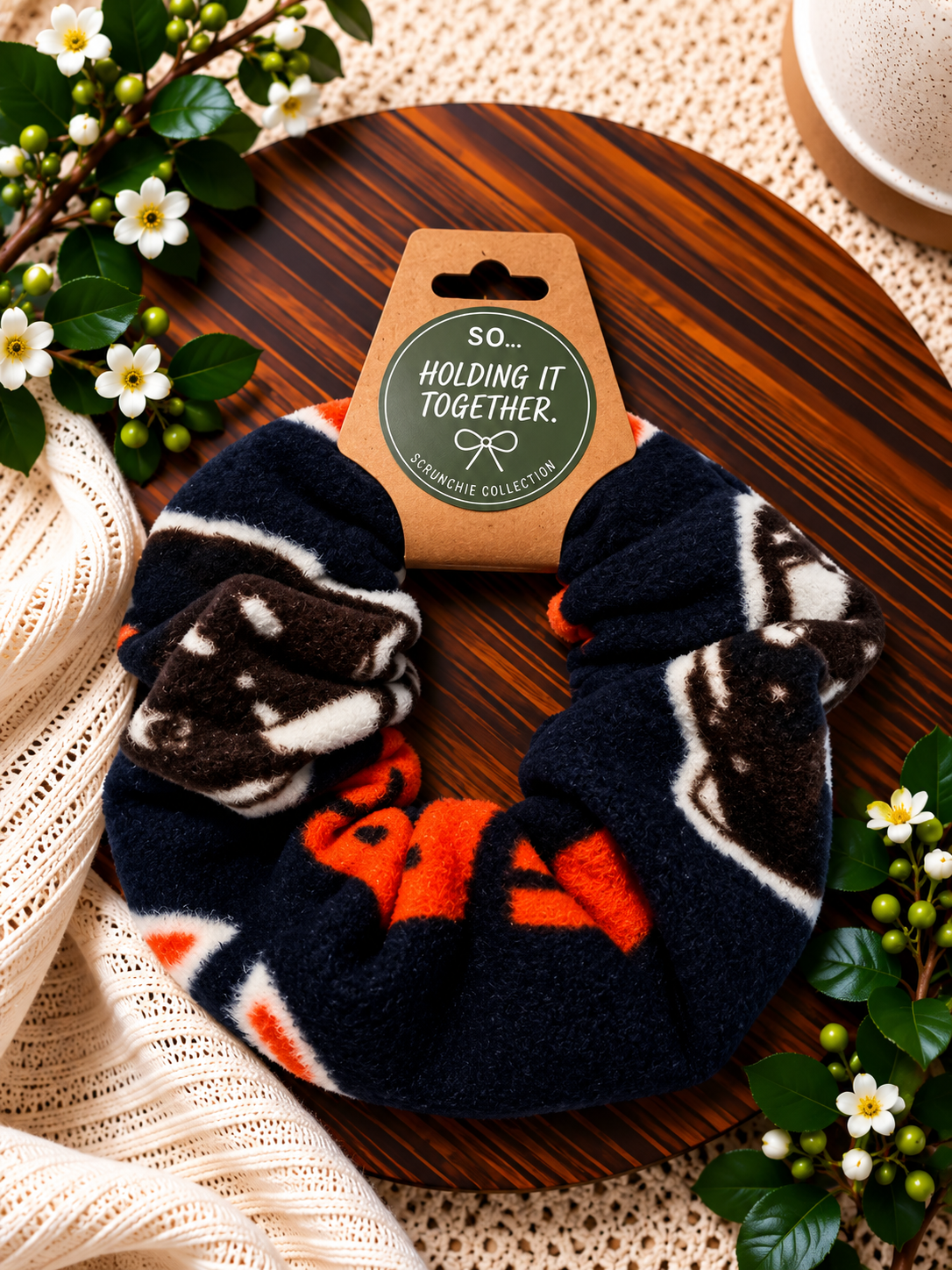 Chicago Bears Fleece Scrunchie