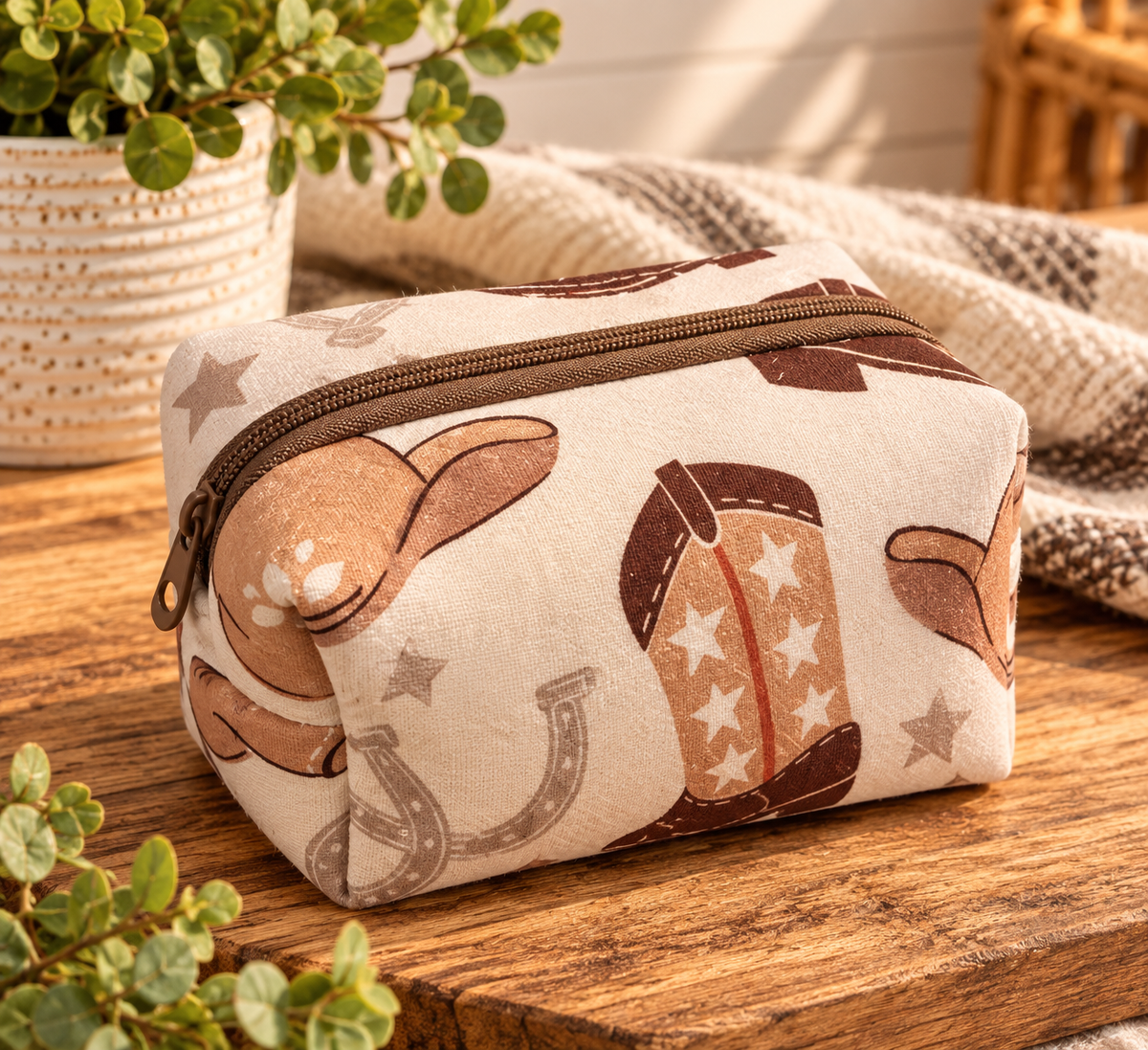 Rustic Western Small Boxy Bag